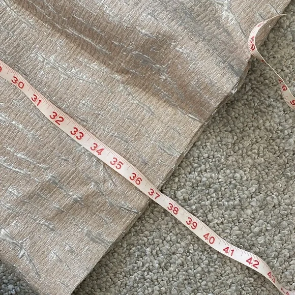 Vintage hunter Dixon brocade lined dress in silver & blush size 2 - Picture 9 of 14